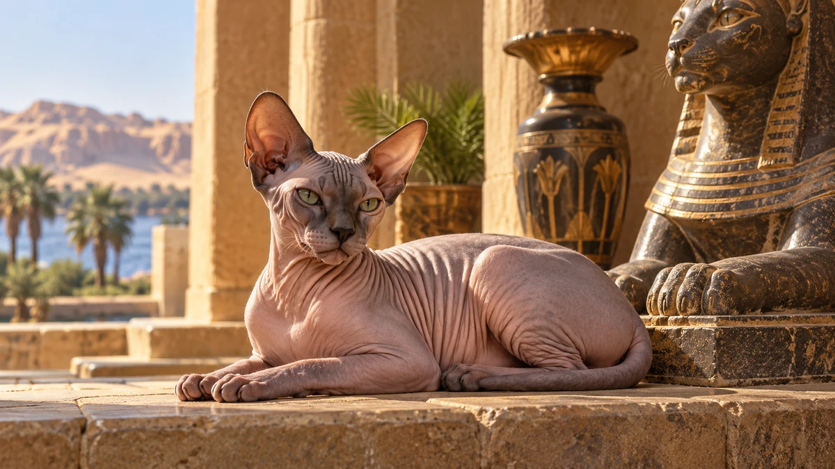 Sfenks Kedisi kedi — ırkın tarihi ve kökeni