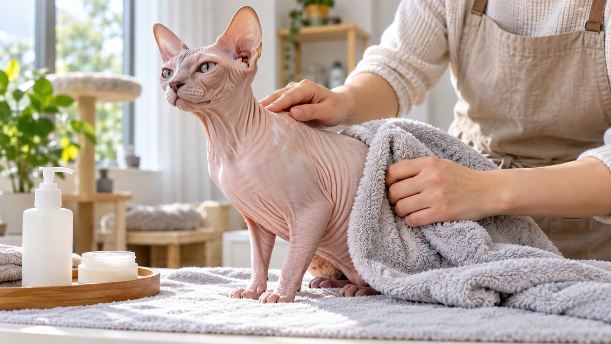 Sfenks Kedisi kedi — bakım ve tımar